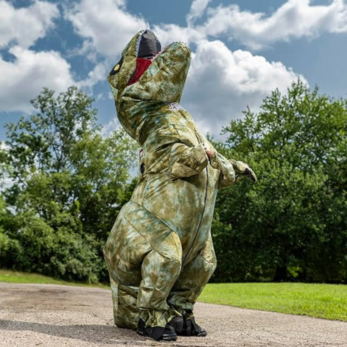 Dino the Dinosaur Chub Suit Inflatable T-Rex Halloween Costume Cosplay