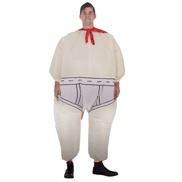Captain Costume with Printed Underpants and Cape Inflatable Chub Suit® - Chubsuit.com