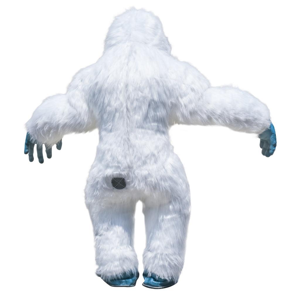 BIGGYMONKEY™ Big Furry Giant White Yeti Mascot Costume