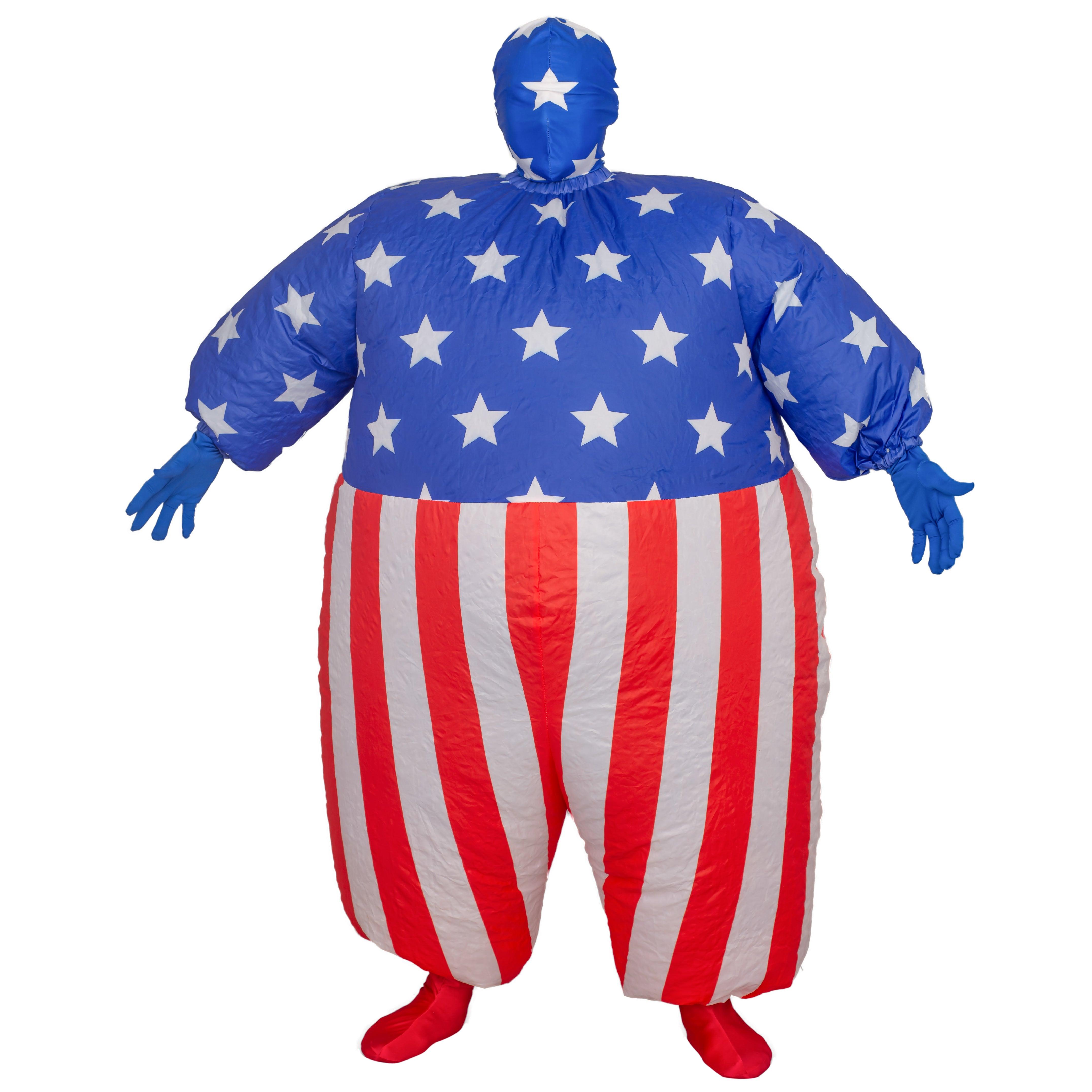 USA Flag America Chub Suit® Inflatable Costume - Chubsuit.com